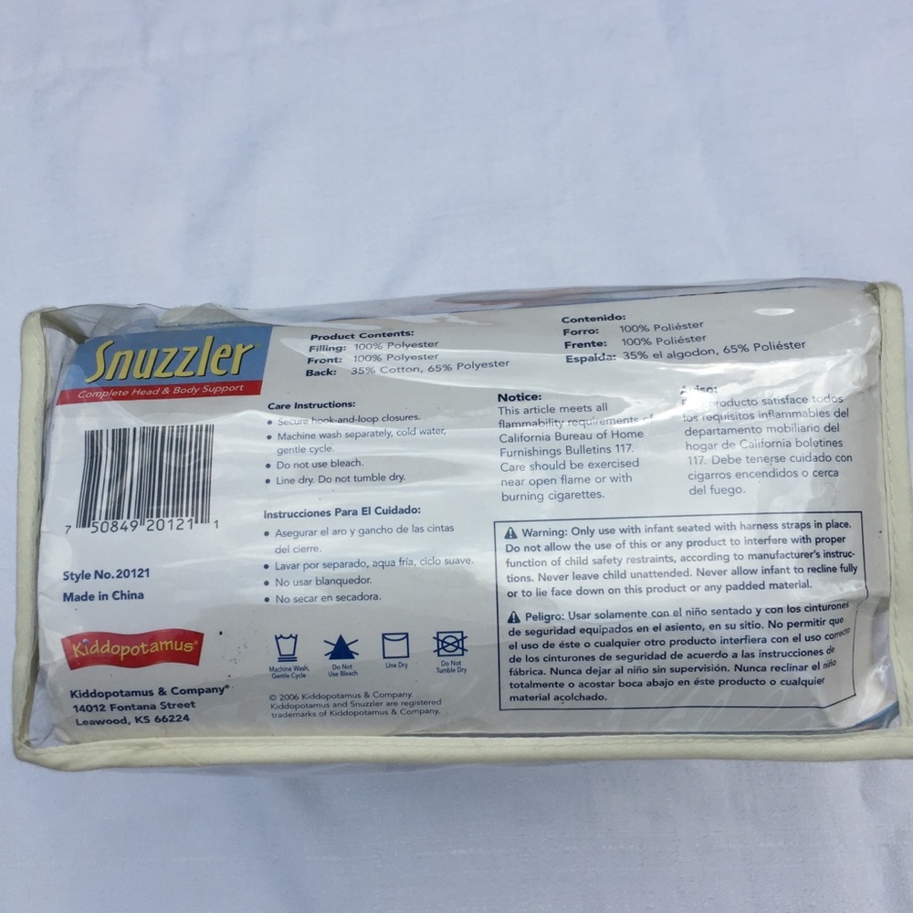 EUC Snuzzler by Kiddopotamus - Infant Seat Support - Picture 3 of 10